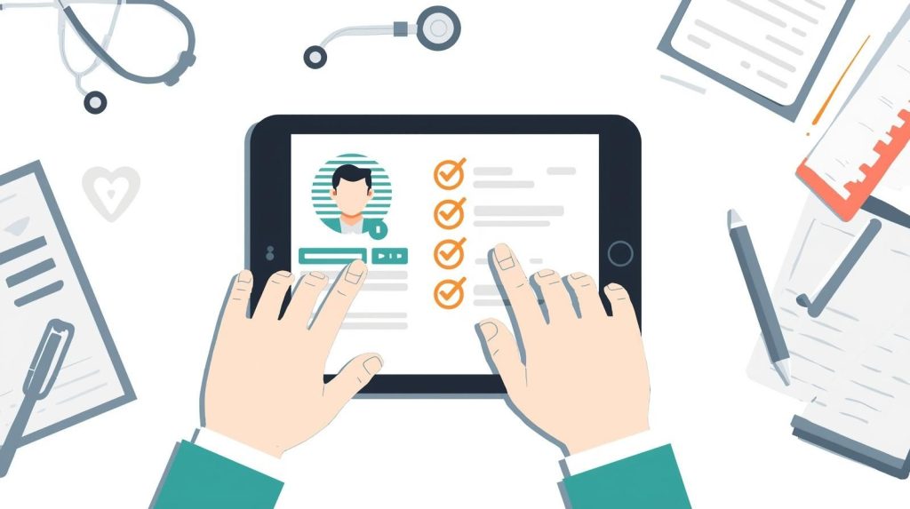 Caregivers build trust by using a tablet to manage digital references and verified work history in home care